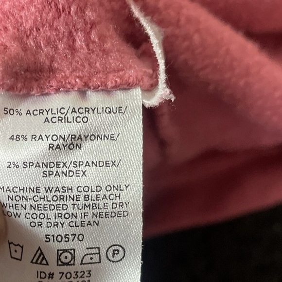 Lou & Grey Soft Dress Long Sleeve Pullover Rose Mauve Blush Mini Dress Sleeper - Picture 3 of 5